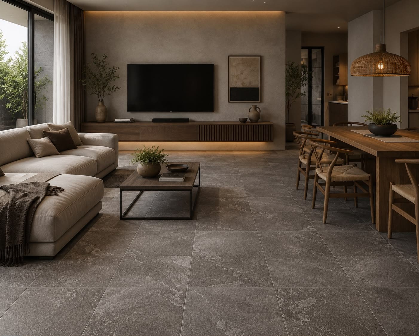 ARDESIA BEIGE 45X45 LISO Y TACO SAN LORENZO - Image 3