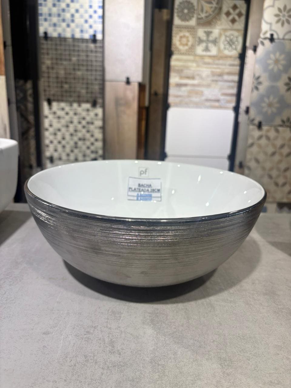 BACHA DORADA Y PLATEADA 30 DIAMETRO APOYO - Image 2