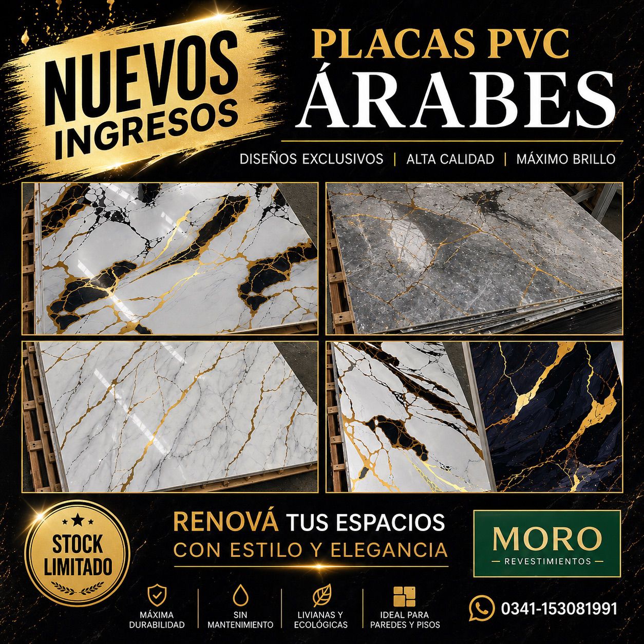 PLACA PVC ARABE 1.22X2.44 PREMIUN - Image 3