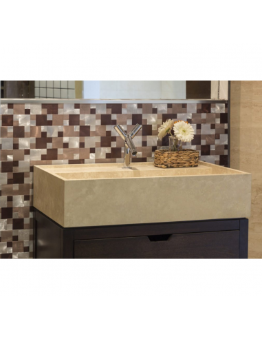SATER BEIGE 30X30 ALUMINIO - Imagen 2
