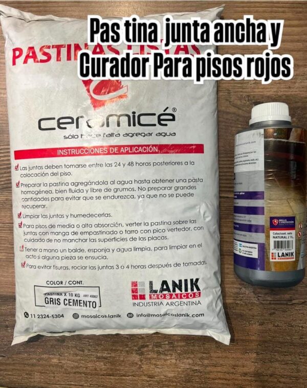 PASTINA GRIS JUNTA ANCHA X 10KL -patios y galerias-