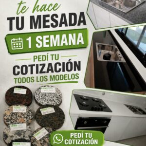 MESADAS DE MARMOL Y SILESTONE EN 1 SEMANA